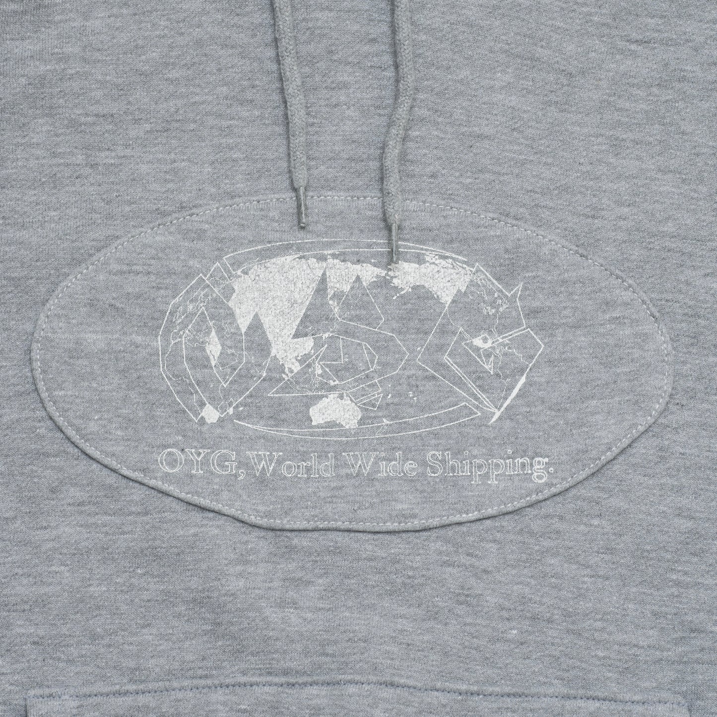 World wide sweat hoodie(Grey)