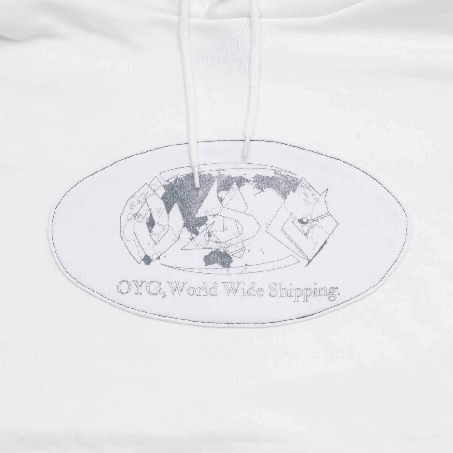 World wide sweat hoodie(White)