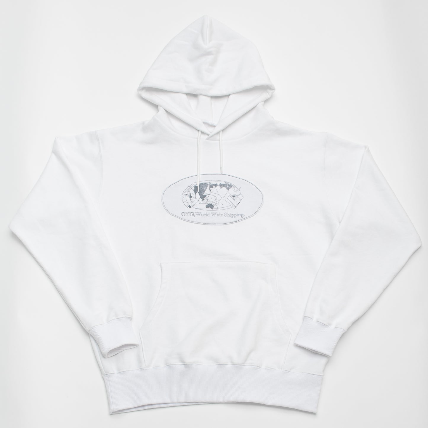 World wide sweat hoodie(White)