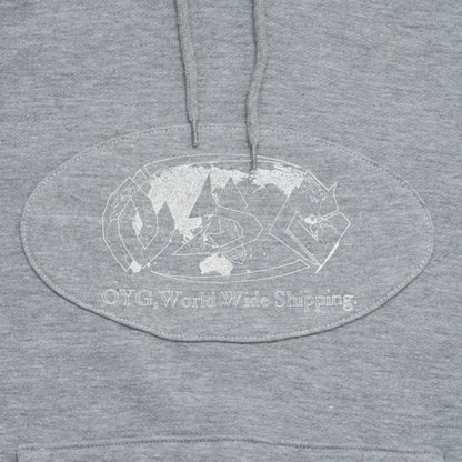 World wide sweat hoodie(Grey)