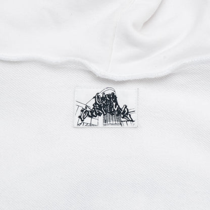 World wide sweat hoodie(White)